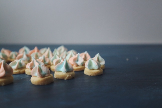 Vegan Iced Gem Biscuits made with Aquafaba